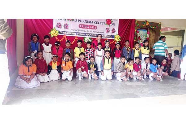 MVM GULBARGA : Guru poornima celebration 2022 at Maharishi Vidya Mandir Gulbarga.